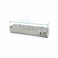 Gastro Aufsatzkühlvitrine - 140 cm - Passt 6 x 1/3...