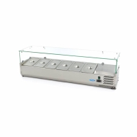 Gastro Aufsatzkühlvitrine - 150 cm - Passt 6 x 1/3...