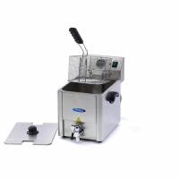 Gastro Fritteuse - 8 l - 1 Korb - mit Ablasshahn, Maxima
