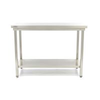 Gastro Edelstahltisch - 80 x 60 cm - Einstellbare...