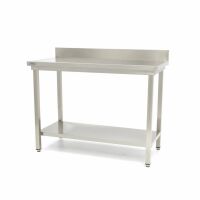 Gastro Edelstahltisch - 160 x 60 cm - Einstellbare...