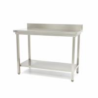Gastro Edelstahltisch - 160 x 60 cm - Einstellbare...