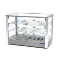 Gastro Wärmevitrine - 115 l - 70 cm - 3 Regale, Maxima