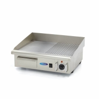 Gastro Grillplatte - Halb Gerillt - 55 cm - inkl....