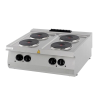 Gastro Heavy Duty Kochfeld - 4 Brenner - Doppeleinheit -...