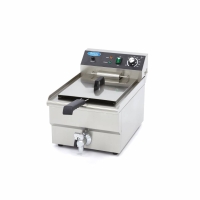 Gastro Fritteuse - 16 l - 1 Korb - mit Ablasshahn, Maxima