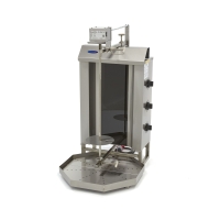 Gastro Dönergrill - 3 Brenner - 30 kg Fleisch -...