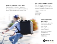 Thermo-Transportrucksack, HENDI, 75,2L, Schwarz, 410x410x(H)480mm