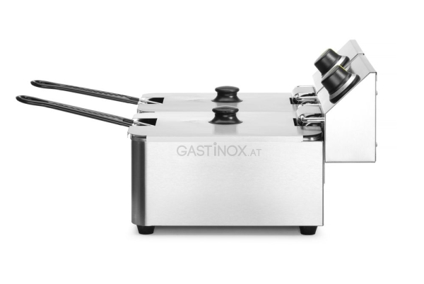 Fritteuse Kitchen Line - 2x6L, HENDI, Kitchen Line, 12L, 230V/6600W, 550x430x(H)305mm