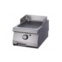 Gastro Heavy Duty Grillplatte - Gerilltes Chrom -...