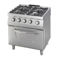 Gastro Heavy Duty Herd - 4 Brenner - Doppeleinheit - 70...