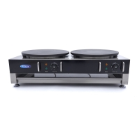 Gastro Crepes Maker - 2 x 40 cm - inkl. Teigverteiler, Maxima