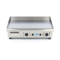 Gastro Grillplatte - Glatte Chrom - 73 cm - inkl....