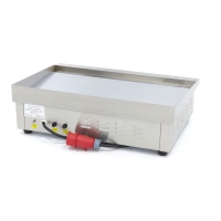 Gastro Grillplatte - Glatte Chrom - 73 cm - inkl. Tropfschale - 400 V, Maxima