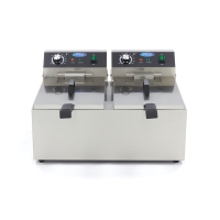 Gastro Fritteuse - 2 x 11 l - 2 Körbe - Bis zu 2,8...