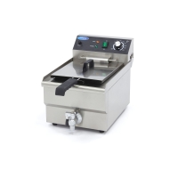 Gastro Fritteuse - 13 l - 1 Korb - mit Ablasshahn, Maxima
