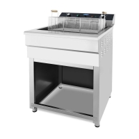 Gastro Fritteuse - 45 l - 1 Korb - mit Ablasshahn - 400...