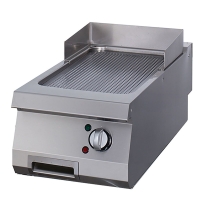 Gastro Premium Grillplatte - Gerilltes Chrom -...