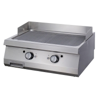 Gastro Premium Grillplatte - Gerillt - Doppeleinheit - 90...