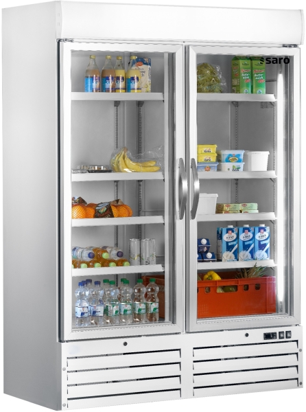 SARO Premium Displaykühlschrank mit Glastüren 1078 Liter - GN 1/1
