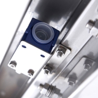 Gerader Rollentisch aus Edelstahl - für Korbtransportspülmaschinen, Maxima