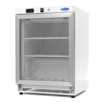 Gastro Gefrierschrank - 200 l - Weiß - mit...