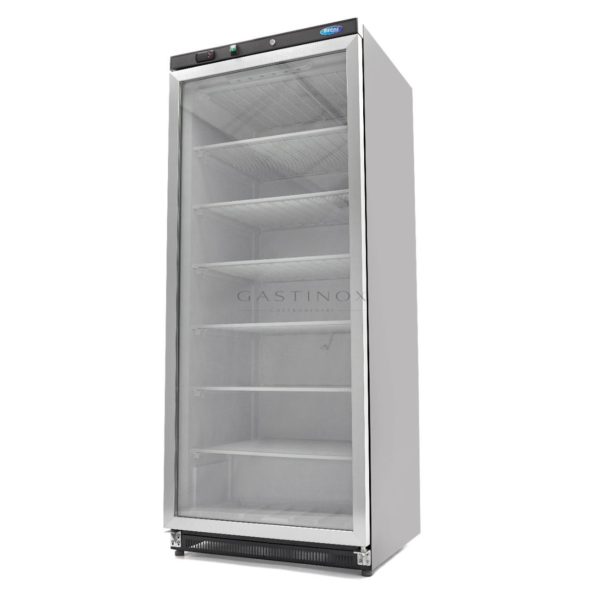 Gastro Gefrierschrank 600 Liter – Schwarz Mit Glastür, Tiefkühlschrank Für Gewerbe, Made In Germany