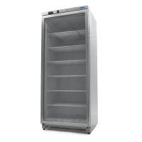 Gastro Gefrierschrank - 600 l - Rostfreier Stahl - mit...