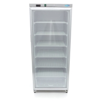 Gastro Gefrierschrank - 600 l - Rostfreier Stahl - mit...