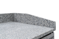 Premium Pizzatisch 1,5  x 0,8 m - mit GN 1/3 Kühlaufsatz - 2 Türen, Prismafood iLine