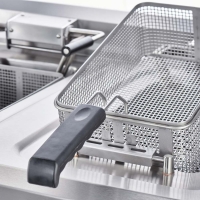 Stalgast Elektro-Fritteuse 10+10 Liter mit Unterbau - offen