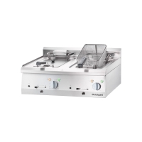 Stalgast Elektro-Fritteuse 10+10 Liter mit Unterbau - offen