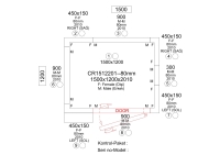 Premium Kühlzelle 1500 x1200 x 2010 mm