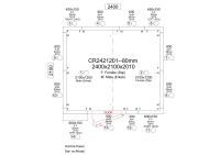Premium Kühlzelle 2400 x2100 x 2010 mm
