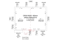 Premium Kühlzelle 2400 x3000 x 2010 mm