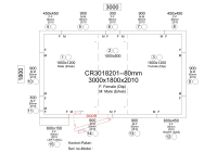 Premium Kühlzelle 3000 x1800 x 2010 mm
