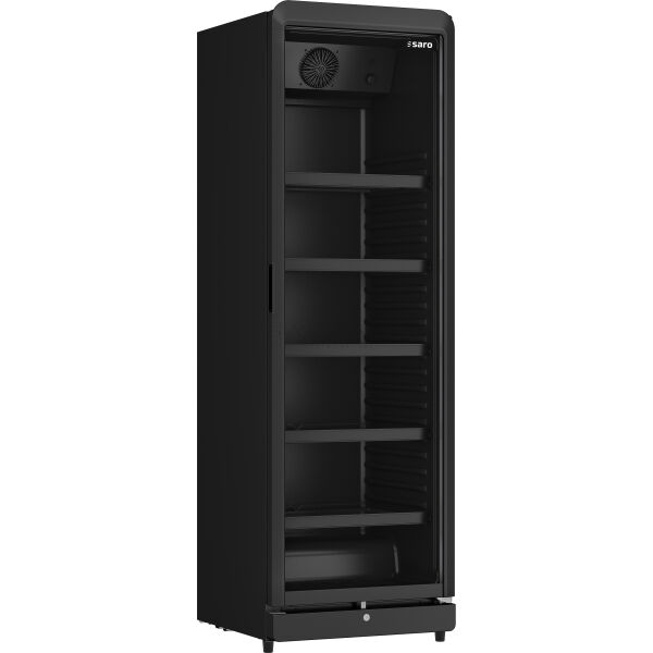 SARO Kühlschrank mit Glastür, Modell GTK 388 - schwarz