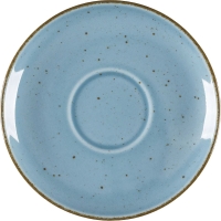 Untertasse, Serie Aida, türkis, braun gesprenkelt,...