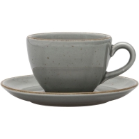 Untertasse, Serie Aida, grau, braun gesprenkelt, Ø...