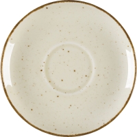 Untertasse, Serie Aida, cremefarben, braun gesprenkelt,...