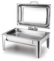 Chafing Dish mit Glasdeckel GN 1/1