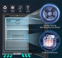 Bar Display Cooler, eine Flügeltür, 600x530x835...