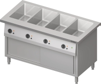 Bain-Marie-Station "Free Flow" 4x GN1/1-Becken,...