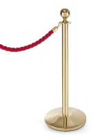 Absperrpfosten, goldfarben, HENDI, Bodenplatte, ⌀360x(H)65mm