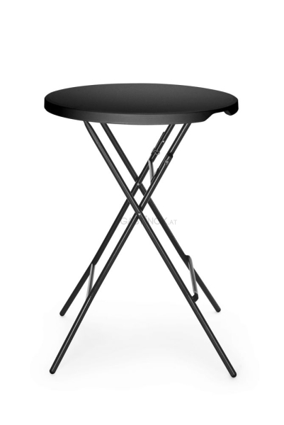 Bar-Stehtisch, AmerBox, Schwarz, Ø800x(H)1100mm