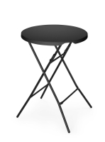Bar-Stehtisch, AmerBox, Schwarz, Ø800x(H)1100mm