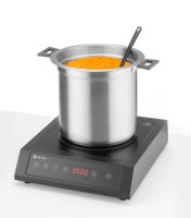 Suppenkessel ohne Wasser, 10L, HENDI, 10L, Schwarz, 220-240V/450W, ⌀330x(H)398mm