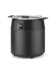 Suppenkessel ohne Wasser, 10L, HENDI, 10L, Schwarz, 220-240V/450W, ⌀330x(H)398mm