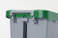 Abfallbehälter, HENDI, 120L, Hellgrau, 510x425x(H)875mm