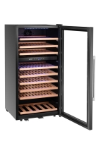 Weinkühler, 2 Zonen, 91 Flaschen, Arktic, 230L, Schwarz, 569x595x(H)1215mm